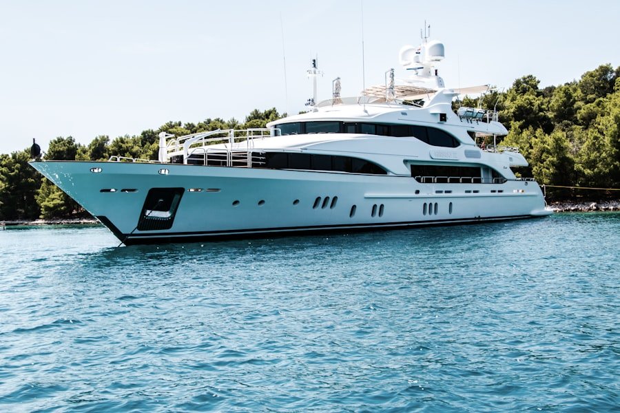 Super yacht sunset